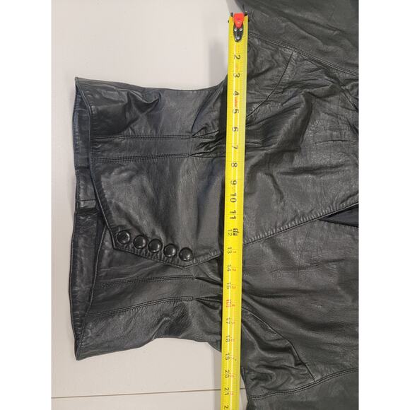 Authentic Vintage Black Leather Jacket - Picture 12 of 14